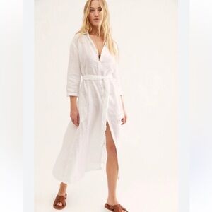 Free People x CP Shades Linen Maxi Dress